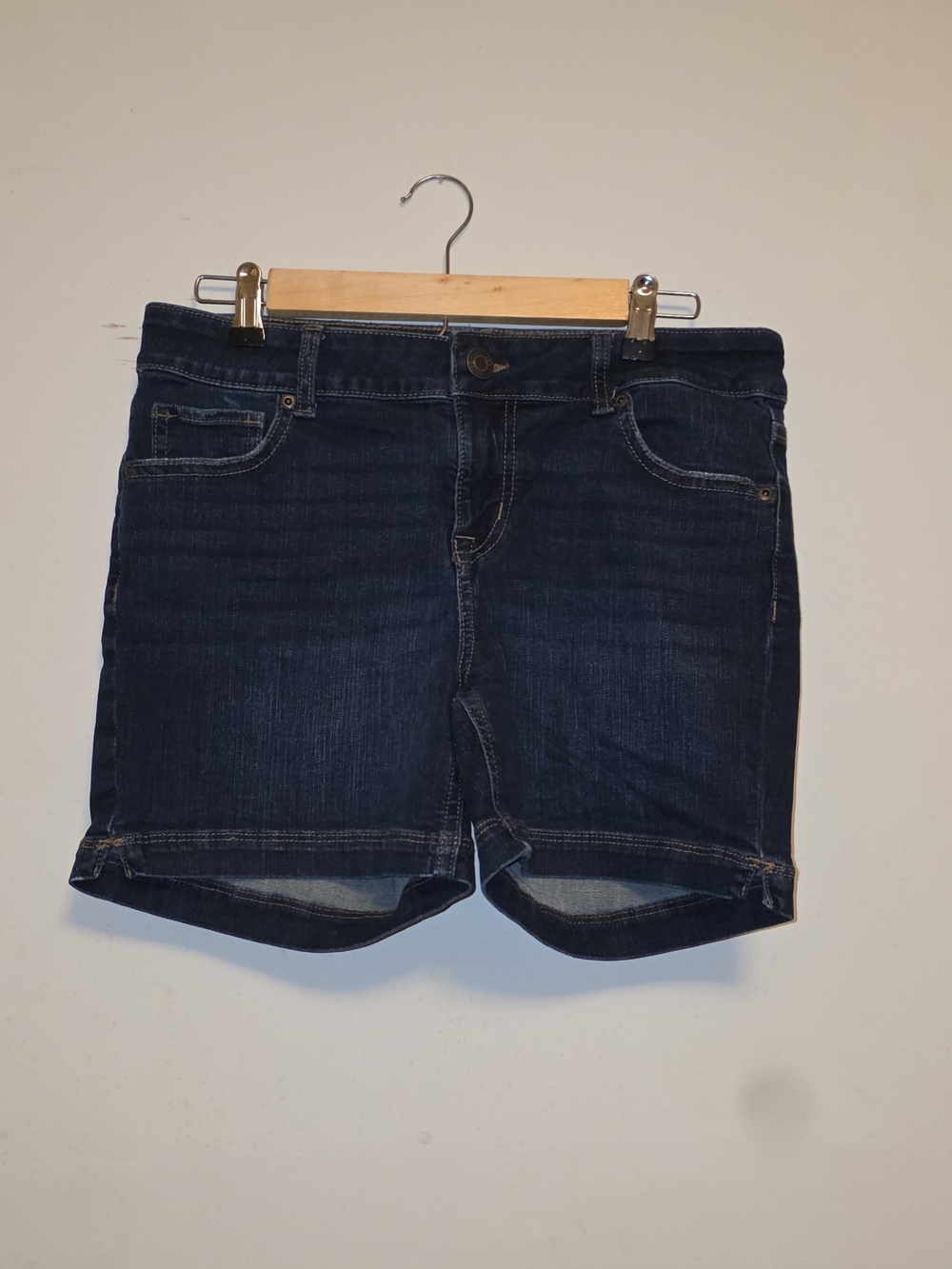 Maurices Dark Blue Denim Jean Shorts